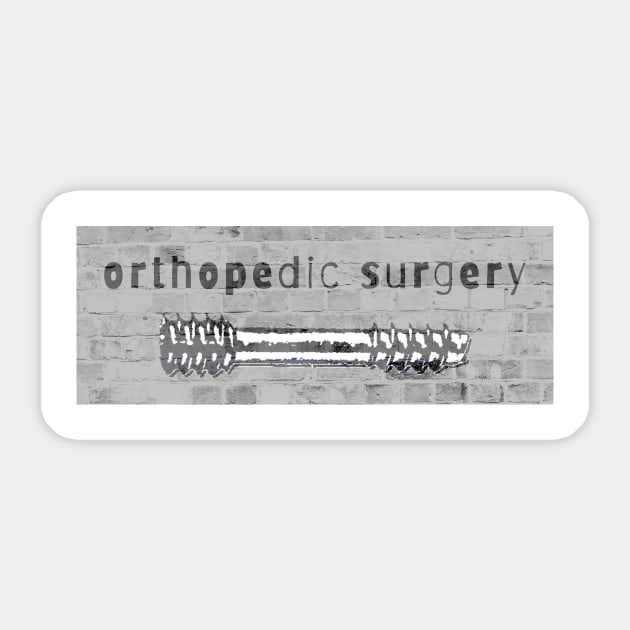 Ortho Grafitti - Herbert Screw Sticker by MilesNovelTs